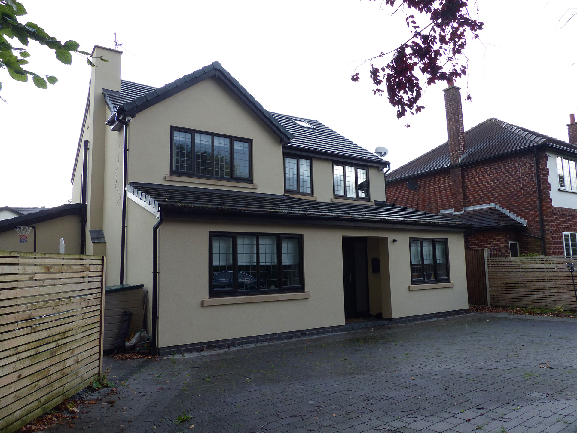 House remodelling, extension and landscaping in Bramhall Cheshire