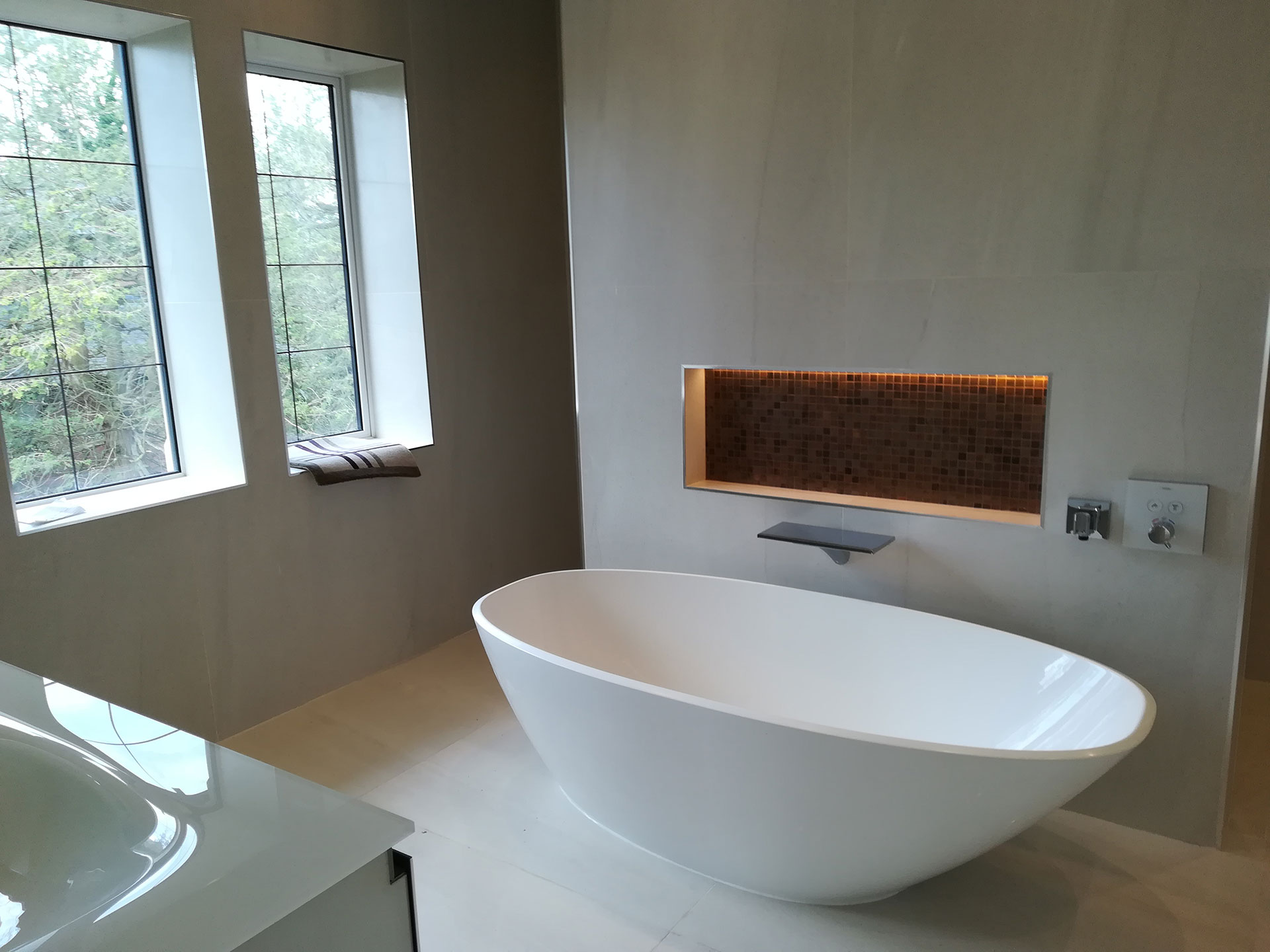 Penthouse bathroom from the Cheshire and South Manchester Extension and House Builder